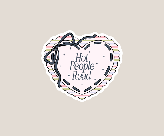 Hot People Read Sticker