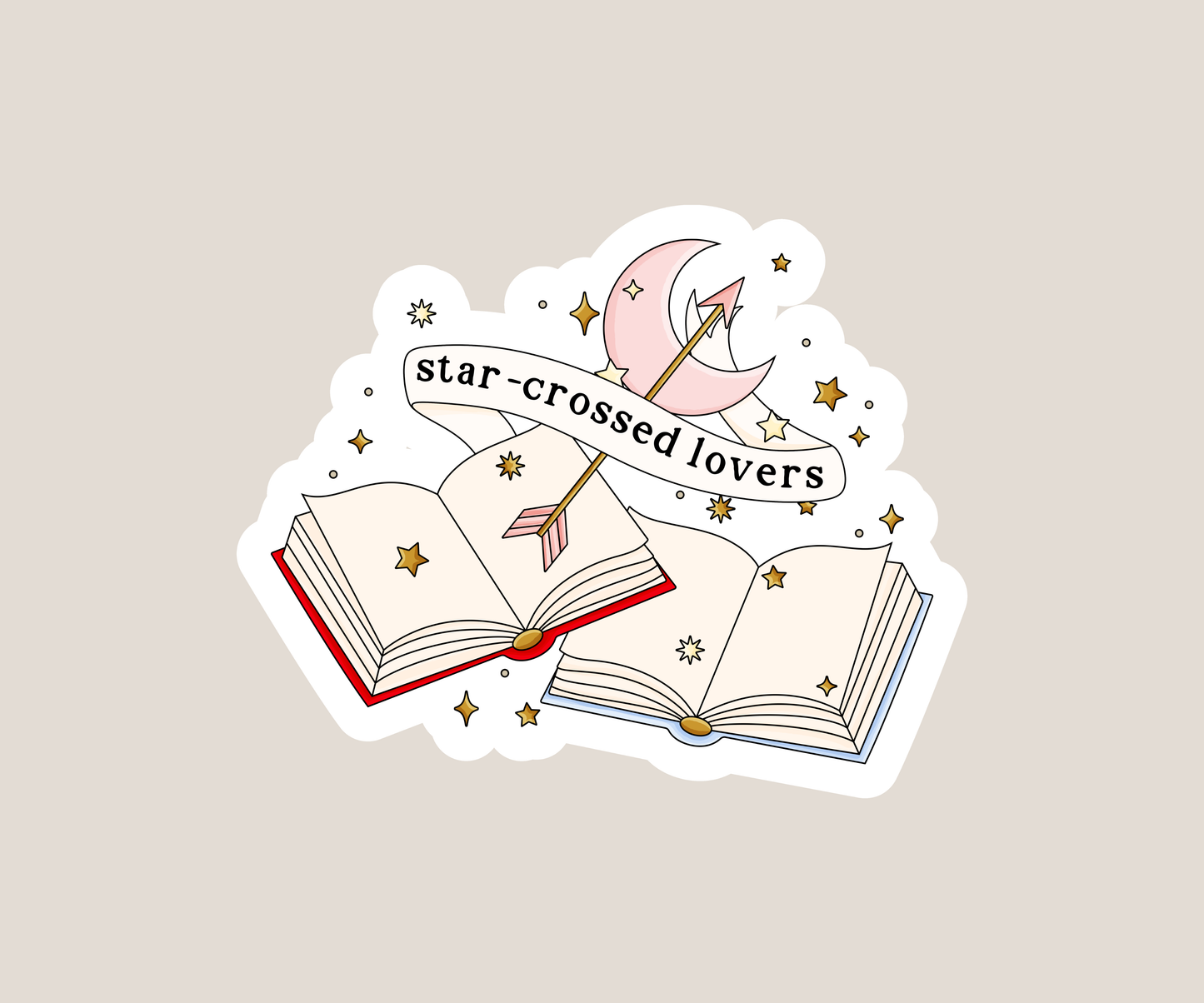 Star crossed lovers Sticker