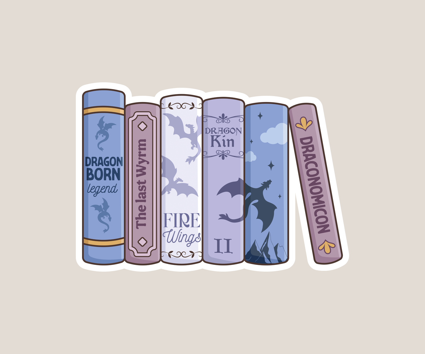 Book Stack Sticker