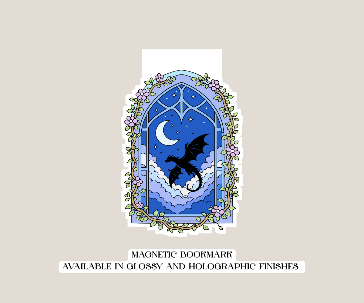 Dragon Window Magnetic Bookmark