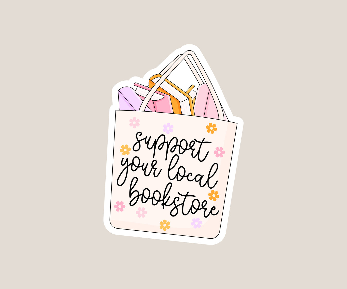 Support your local bookstore sticker