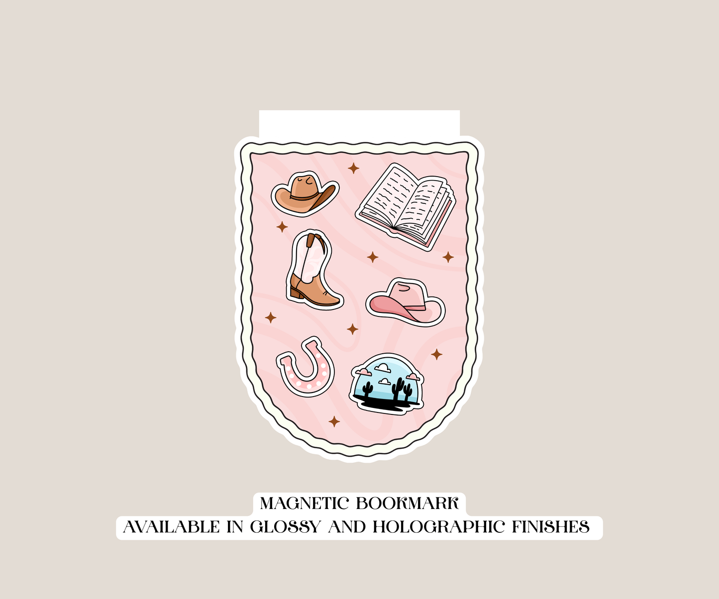 Cowboy Romance Magentic Bookmark
