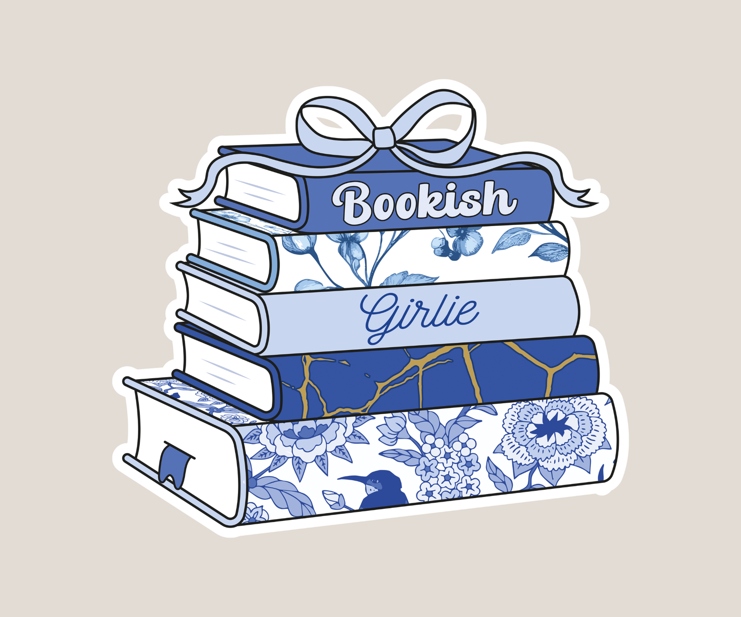 Bookish Girlie Sticker