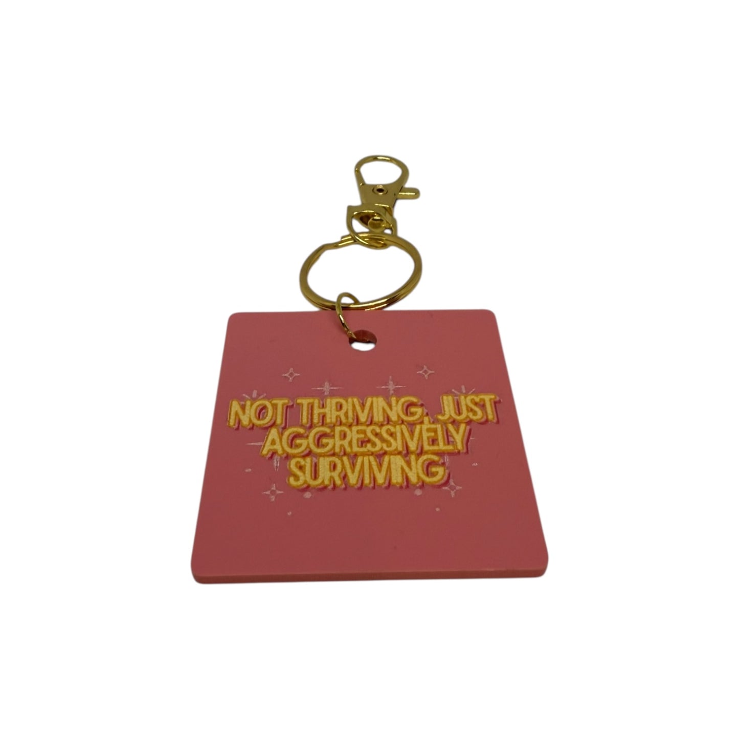 Not thriving just aggressively surviving keyring