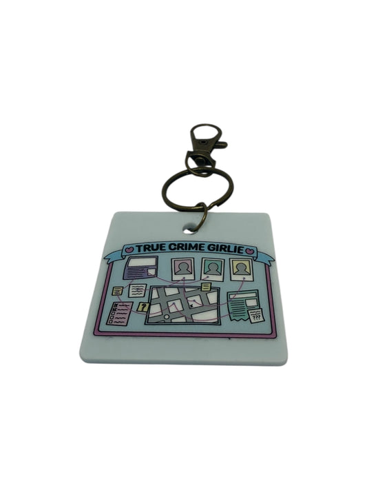 True crime girlie keyring