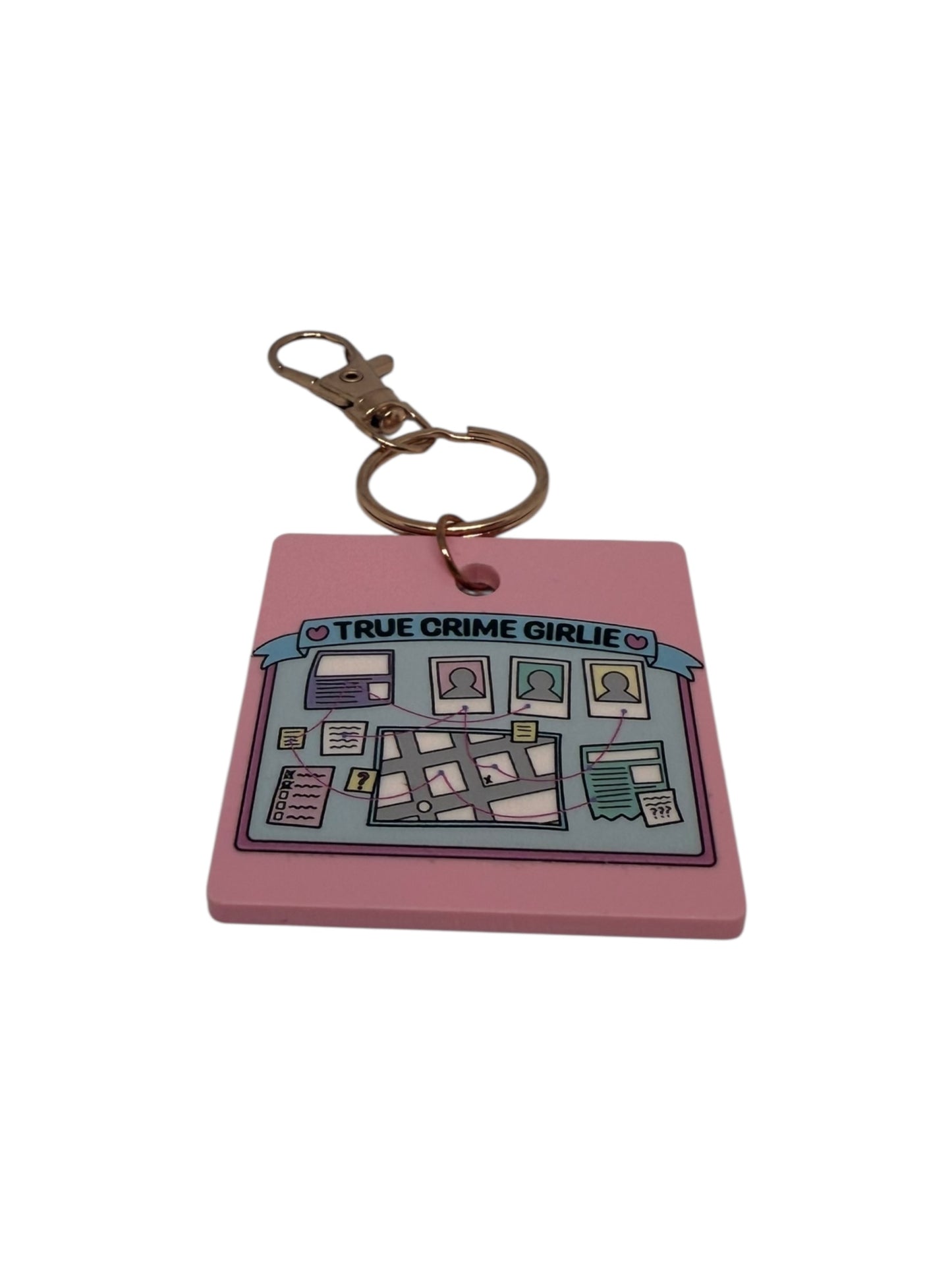 True crime girlie keyring