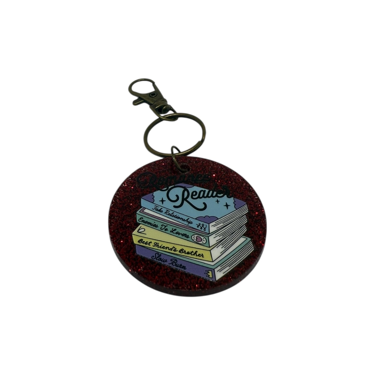 Romance reader keyring
