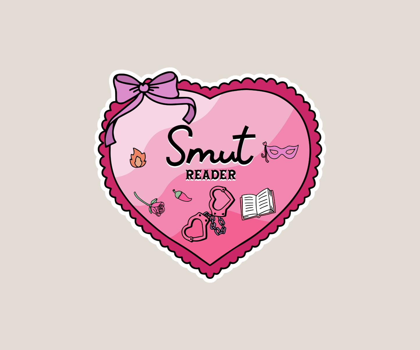 Smut reader sticker