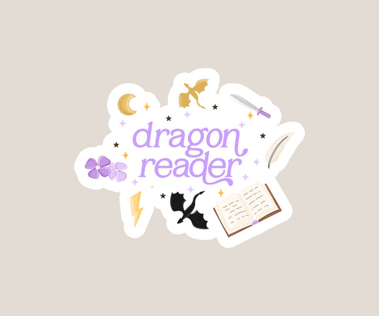 Dragon reader sticker
