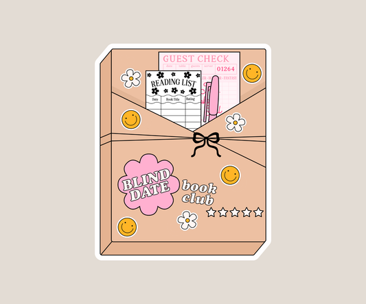 Blind date with a book Sticker