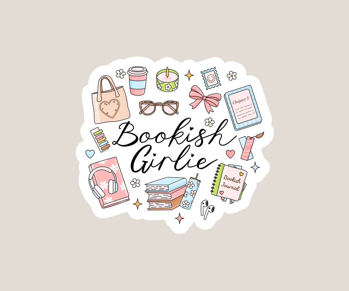 Bookish Girlie Sticker