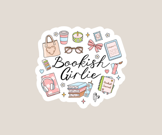 Bookish Girlie Sticker