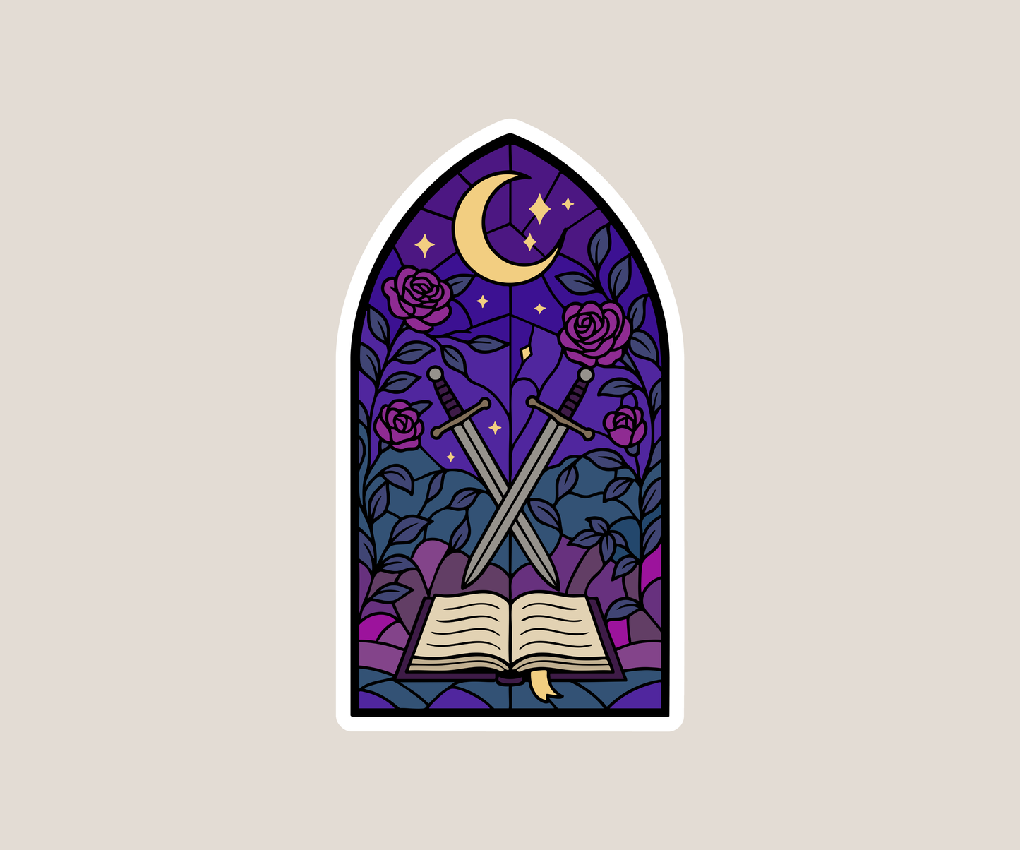 Stained Glass Window Sticker
