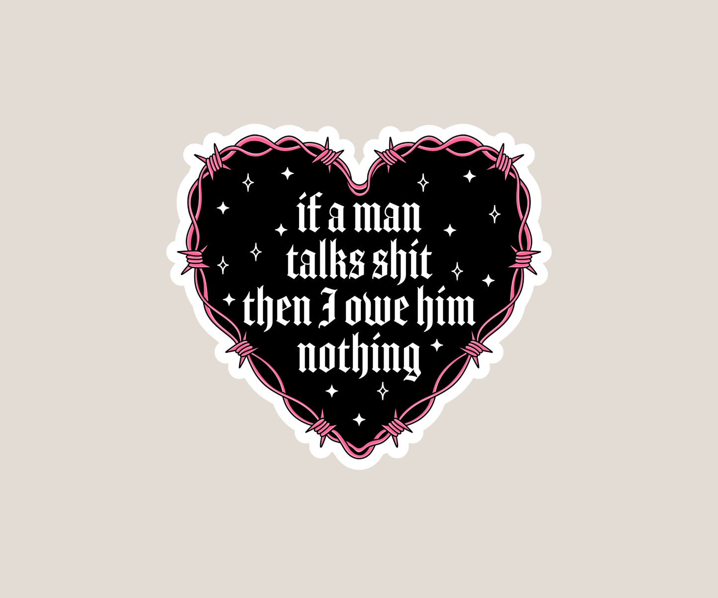 If a man Sticker