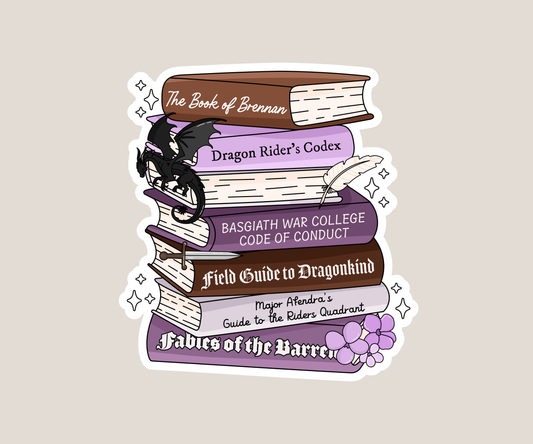 Book Stack Sticker