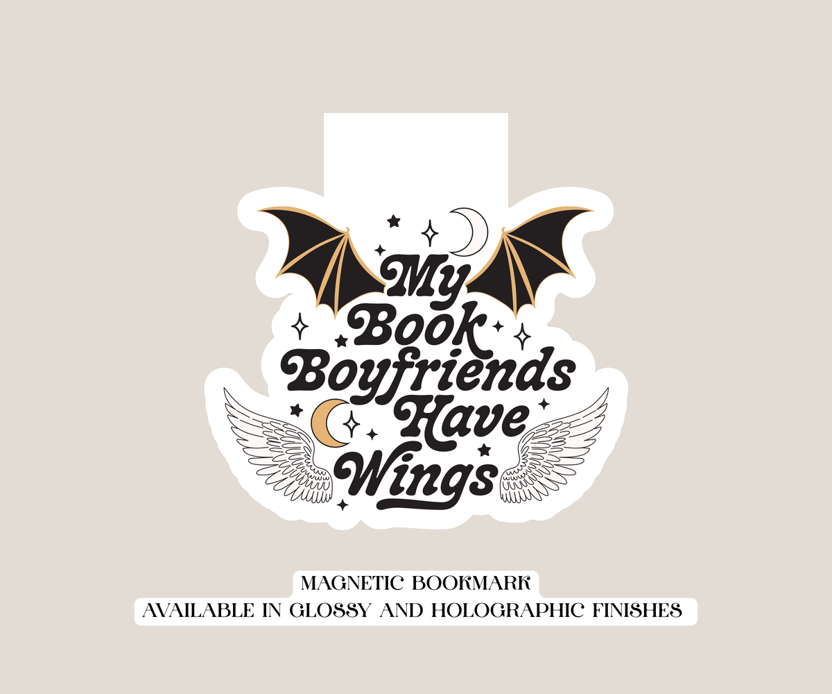My Book Boyfriends have Wings Magnetic Bookmark