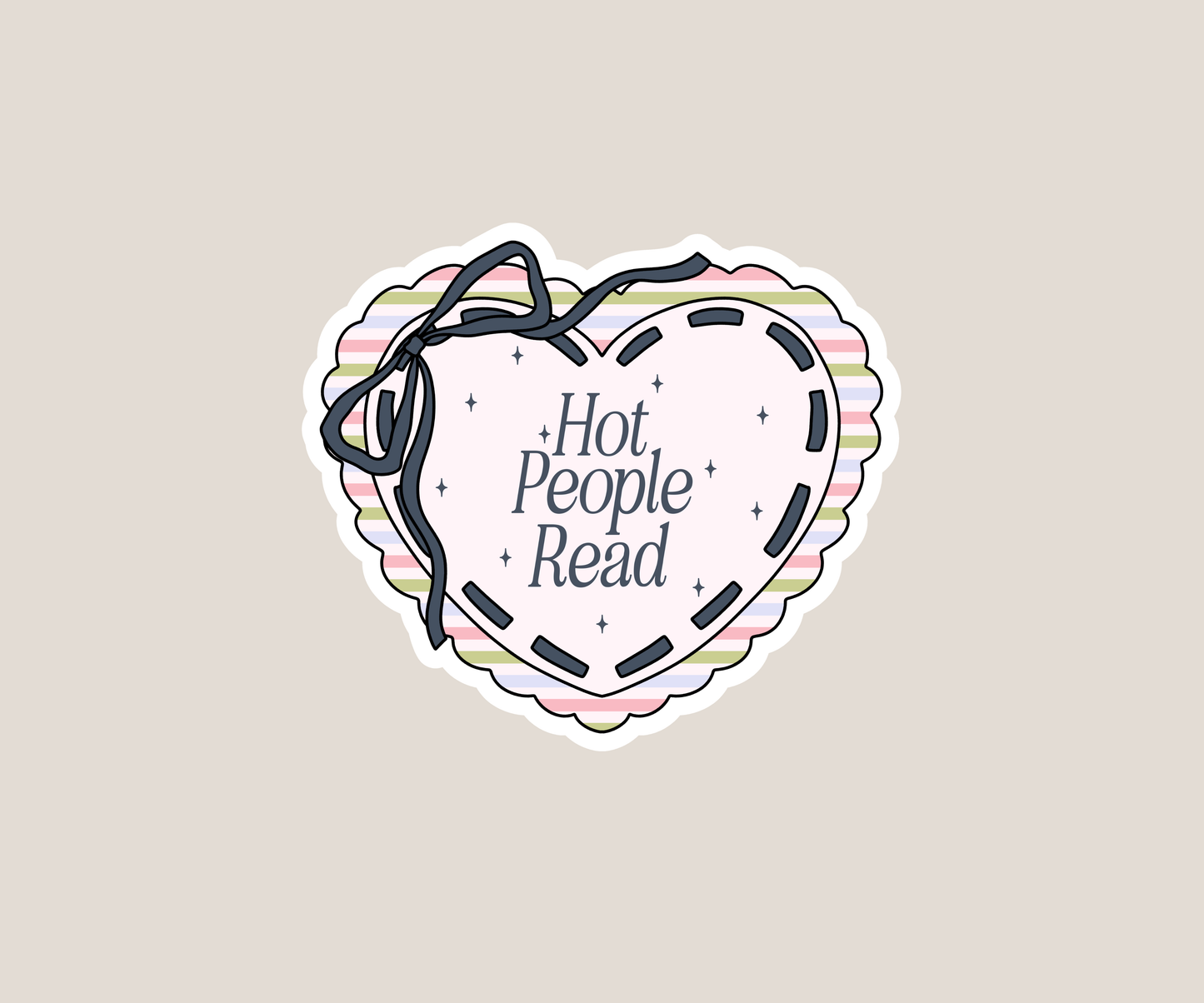 Hot People Read Sticker
