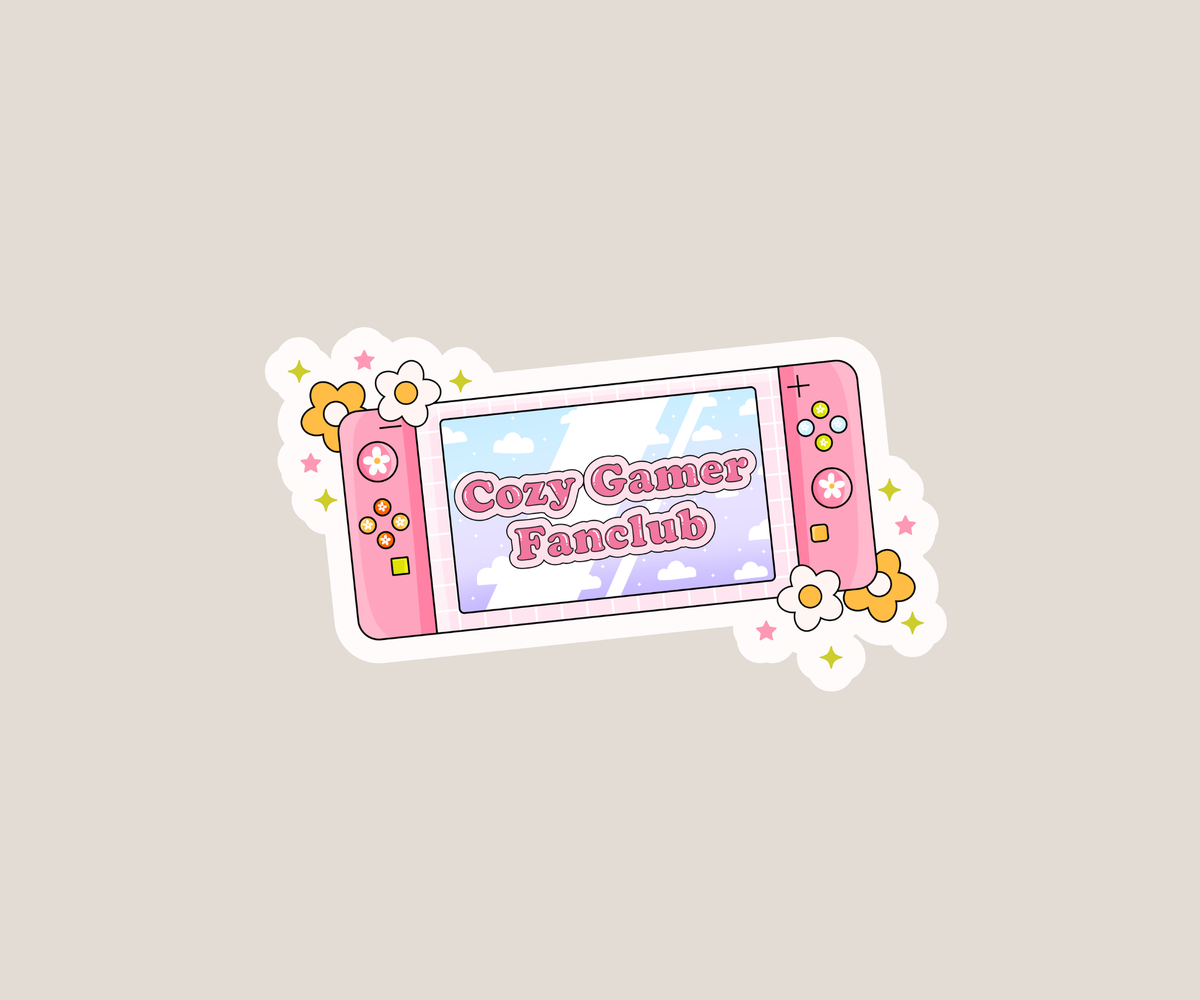 Cozy Gamer Girl Sticker