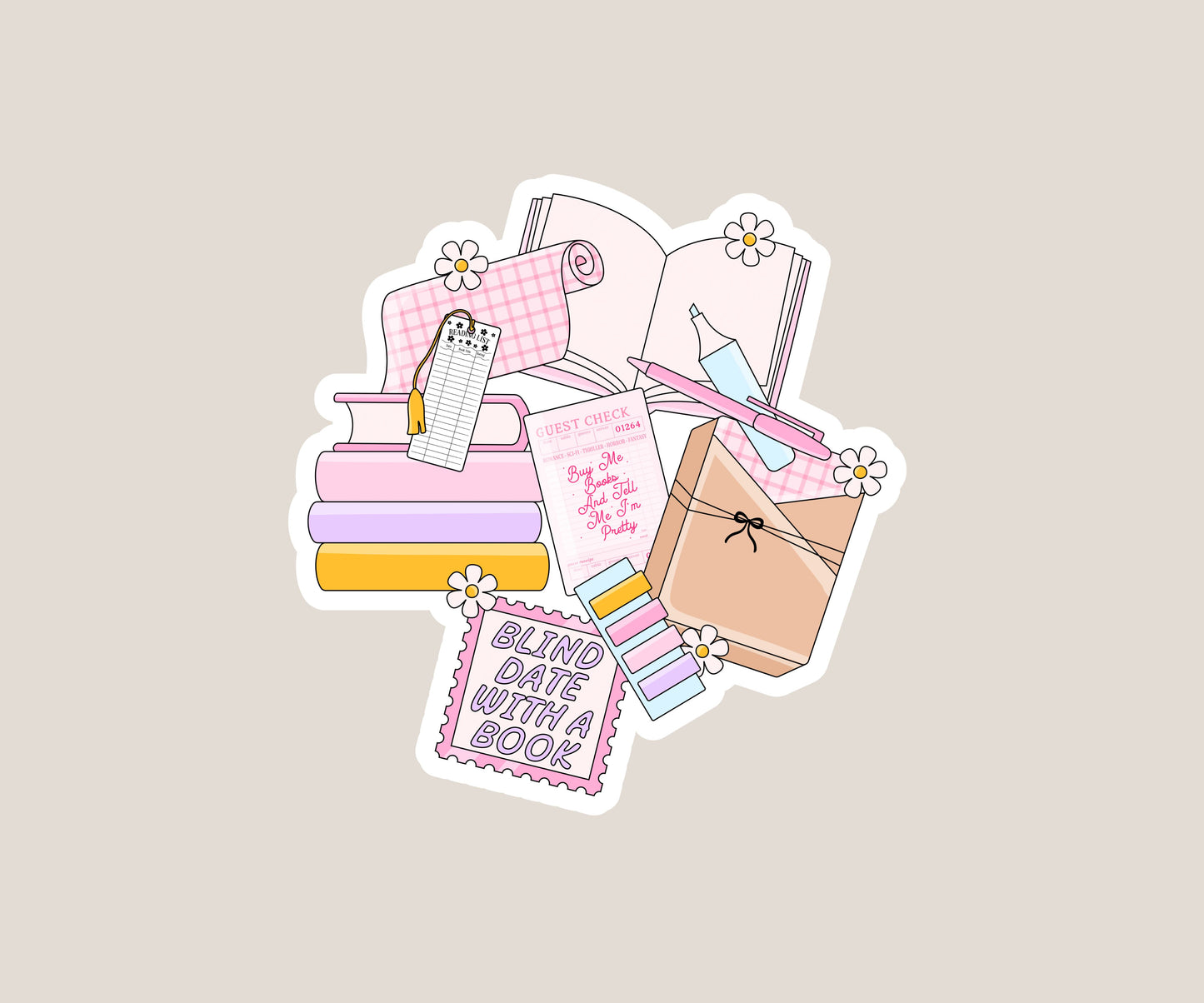 Blind date with a book Sticker
