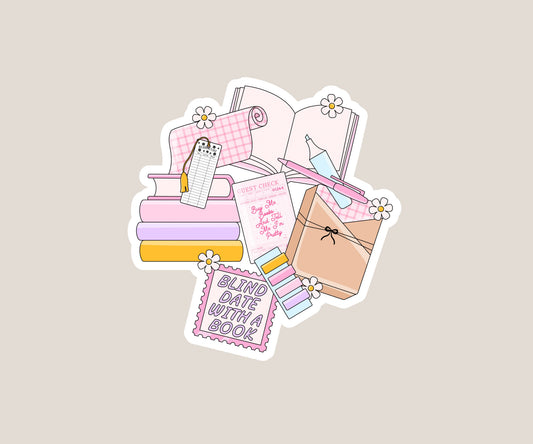 Blind date with a book Sticker