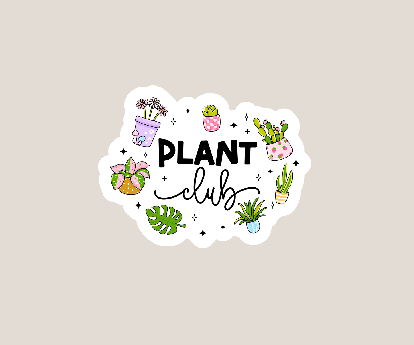 Plant Club Sticker