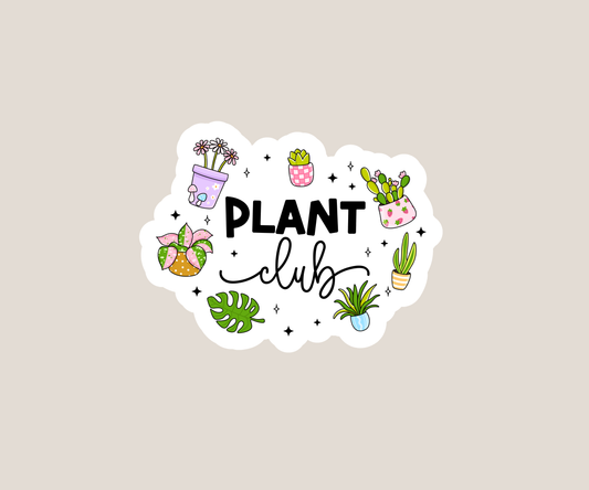 Plant Club Sticker