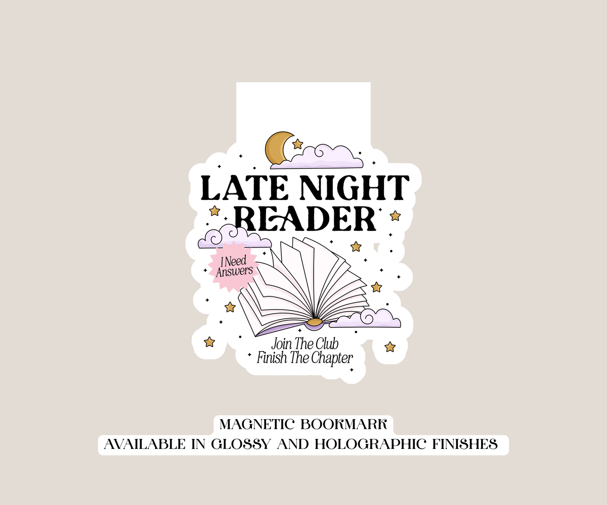 Late Night Reader Magnetic Bookmark