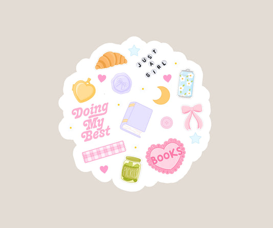 Doing my best Sticker