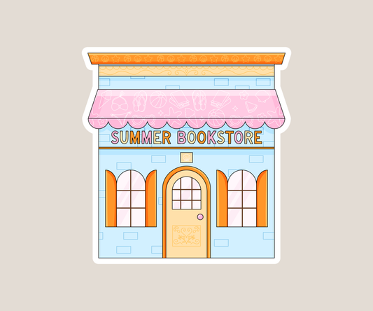 Summer Bookstore Sticker