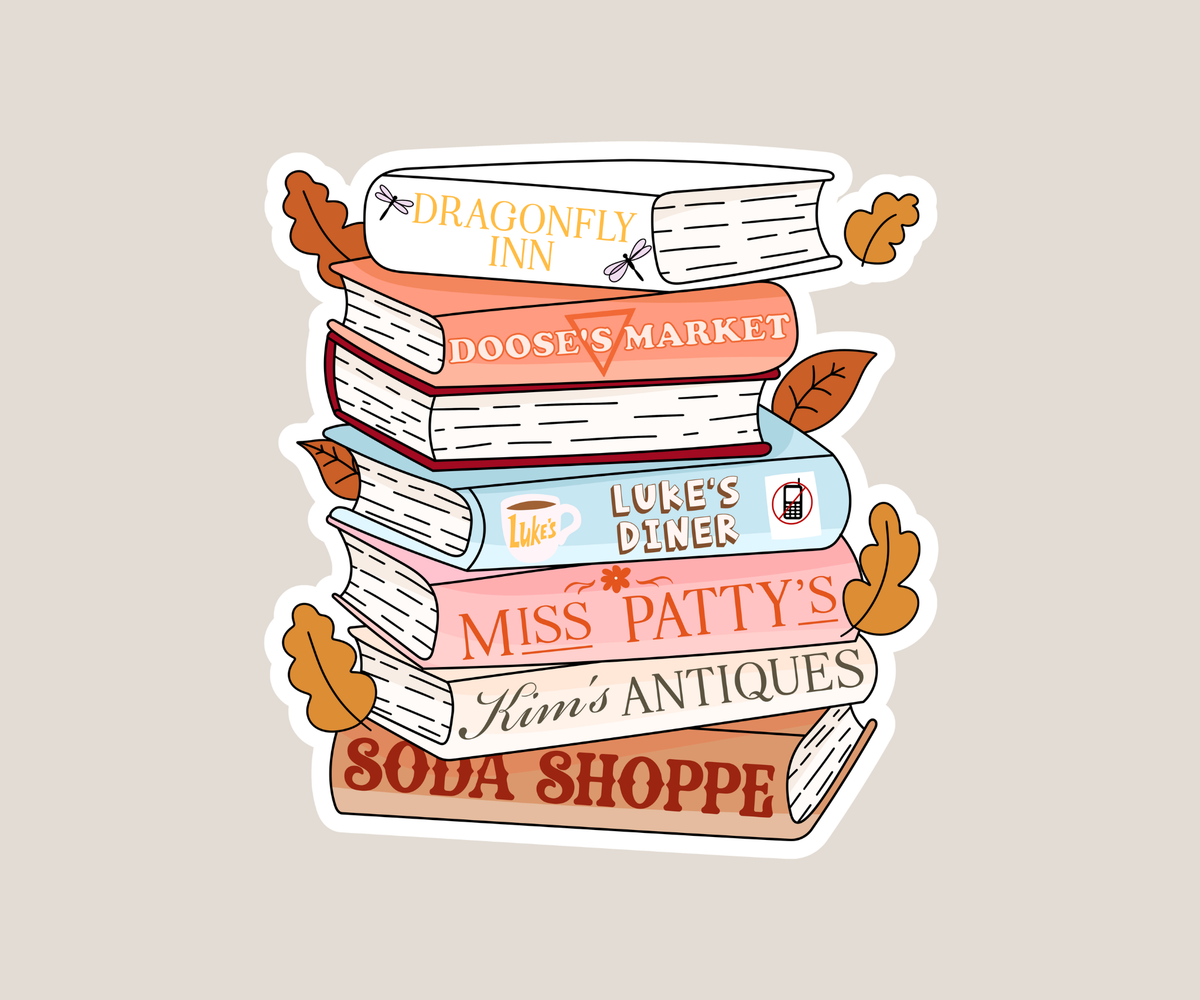 G Girls Book Stack Sticker