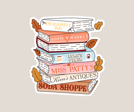 G Girls Book Stack Sticker