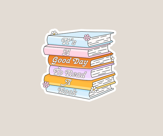 It's a good day to read a book Sticker