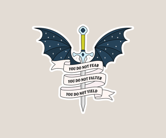 You do not fear Sticker