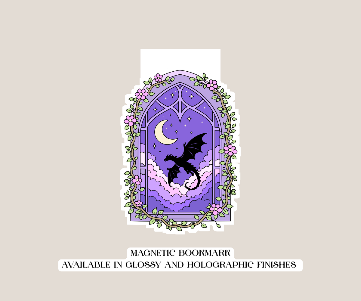 Dragon Window Magnetic Bookmark