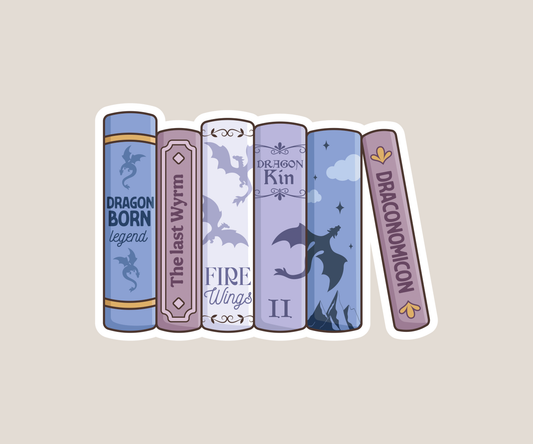 Book Stack Sticker