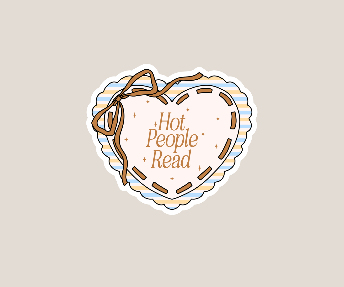 Hot People Read Sticker