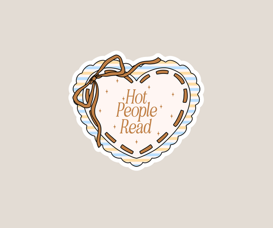 Hot People Read Sticker