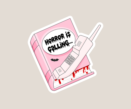 Horror is calling Sticker