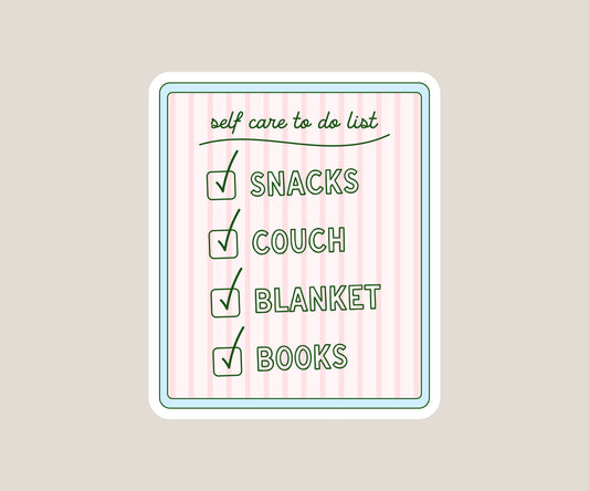 Self Care Sticker