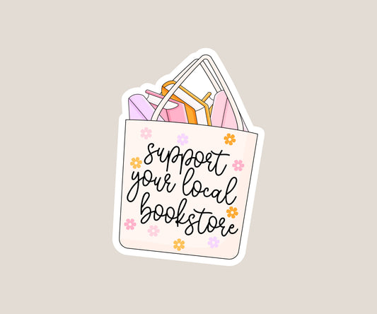 Support your local bookstore sticker