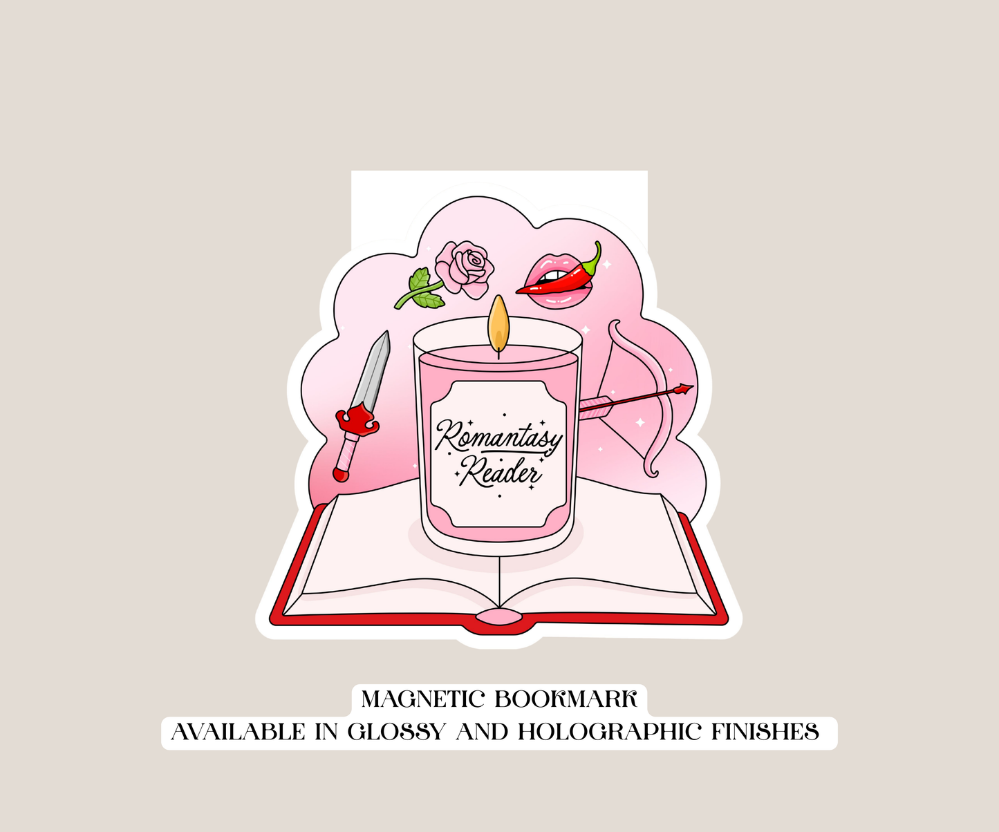 Romantasy Reader Magnetic Bookmark