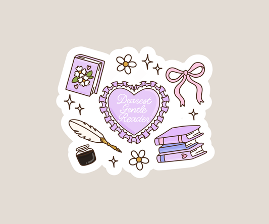 Dearest gentle reader sticker