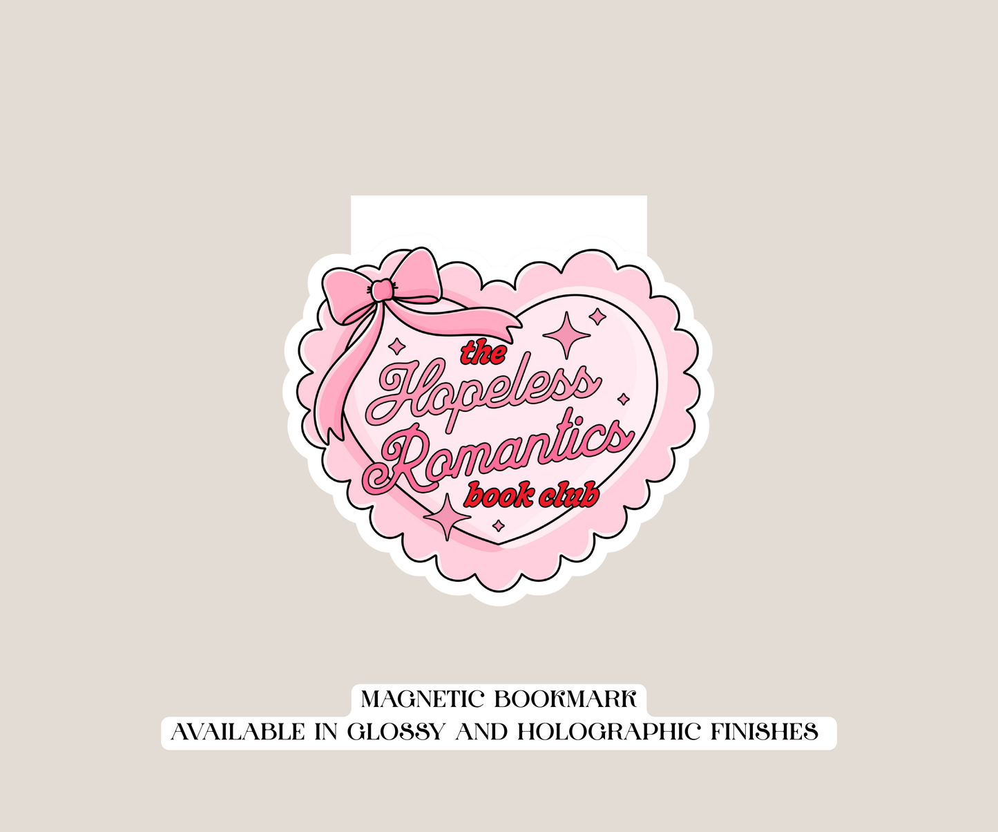 Hopeless Romantic Magnetic Bookmark
