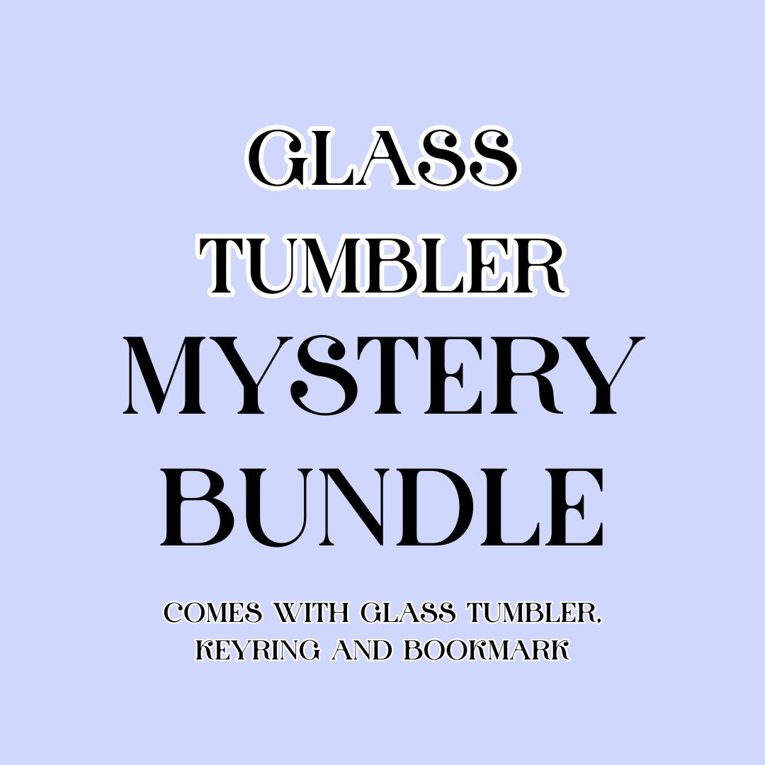 Mystery Bundle - Glass Tumbler, Keyring and Bookmark