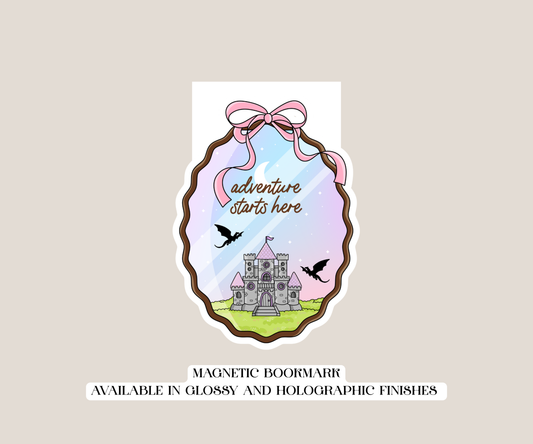 Adventure Starts Here Magnetic Bookmark