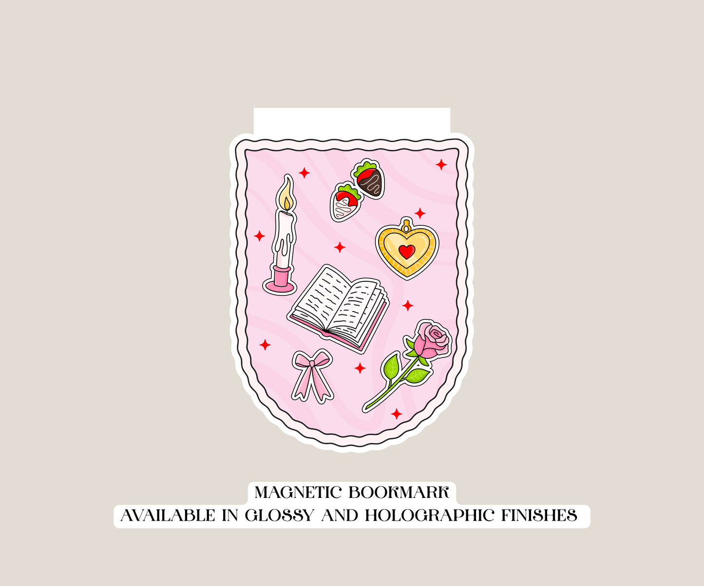 Romance Magnetic Bookmark