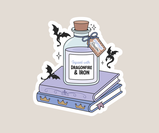 Infused with Dragonfire & Iron Sticker