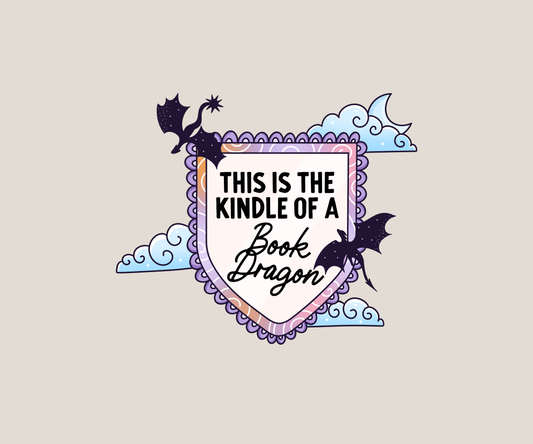 Book Dragon Sticker