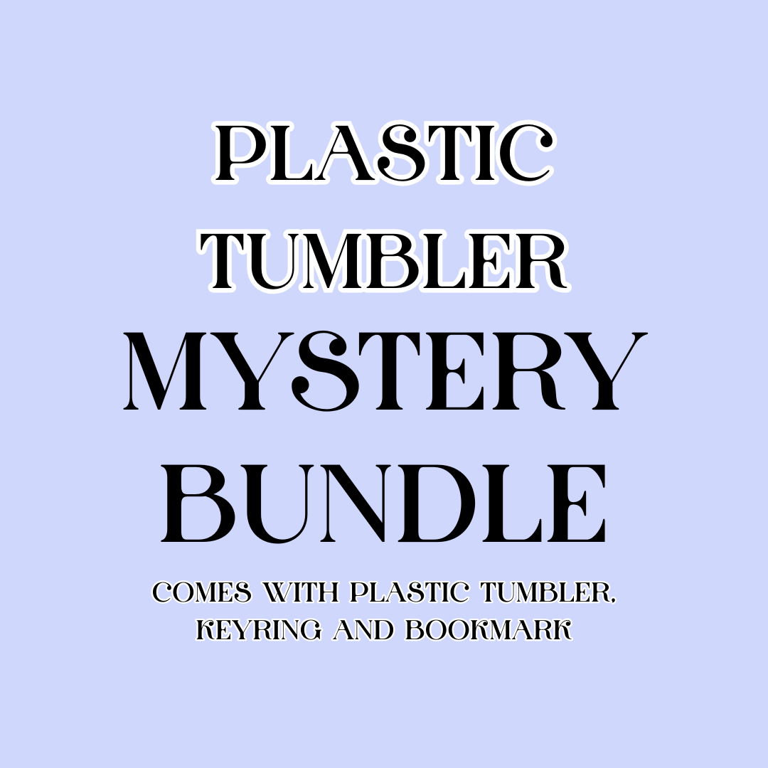 Mystery Bundle - Plastic tumbler, keyring and bookmark