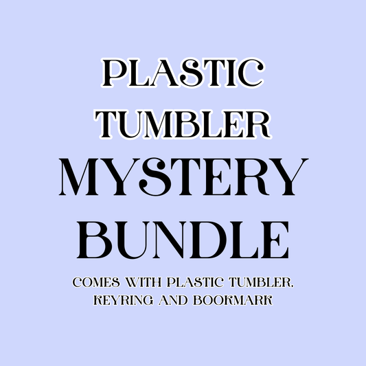 Mystery Bundle - Plastic tumbler, keyring and bookmark